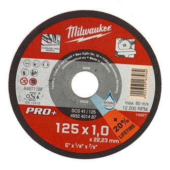 Milwaukee Metal-skæreskive SCS Pro+ 41/125x1 - 1-200 stk