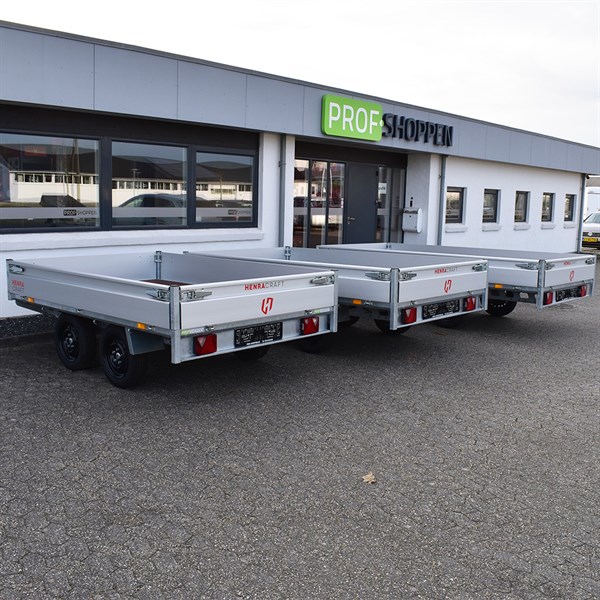 Henra Platformtrailer 750 kg Dobbeltakslet Ubremset - Craft Series - L: 290 x B: 150-170 cm