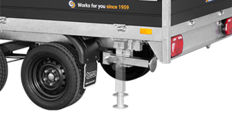 Saris Bagtipper - K1 276 150 2000 2 - 2.000 kg - Black Edition - Støtteben