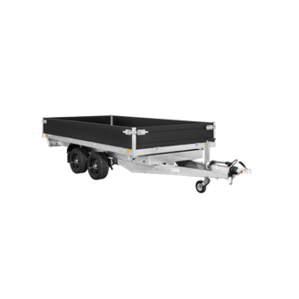 Saris 3-vejs tiptrailer - K3 406 204 3500 2 E - 3.500 kg - Black Edition - Front