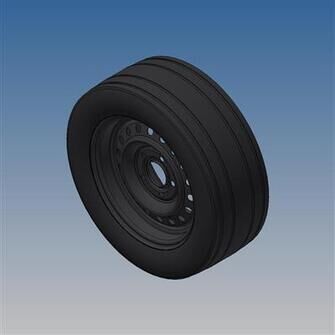 Reservehjul 195/50R13C, Black Edition