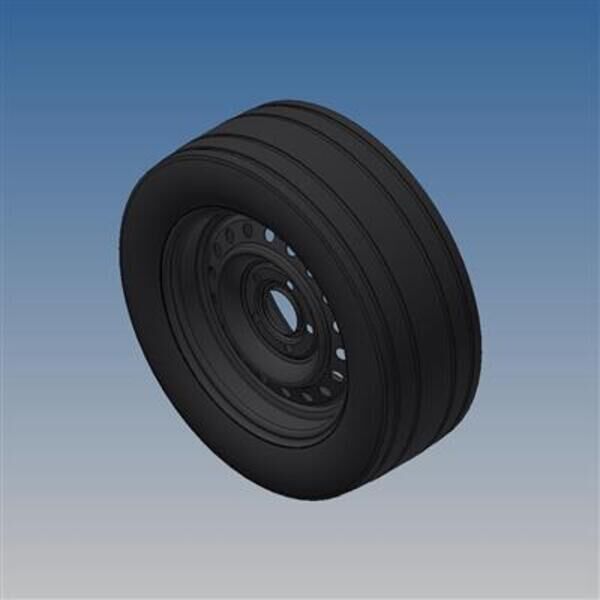 Reservehjul 195/50R13C, Black Edition