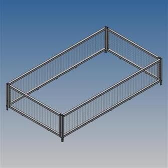 Netsider 60 cm, trådnet, åbning for- og bagside