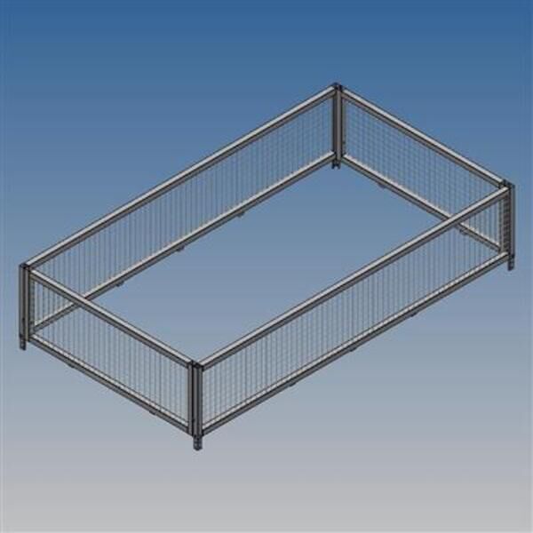 Netsider 60 cm, trådnet, åbning for- og bagside
