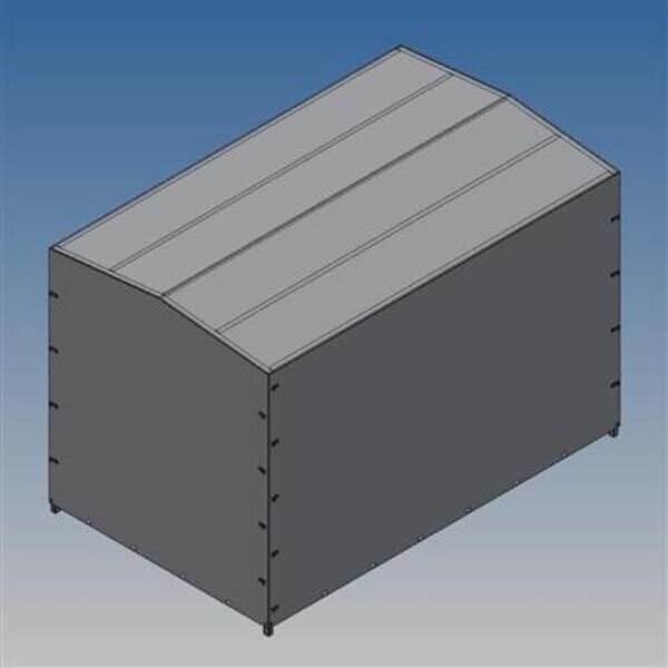 Høj presenning, 180 cm, grå