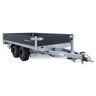 Saris 3-vejs tiptrailer - K3 276 170 2000 2  - 2.000 kg - Black Edition