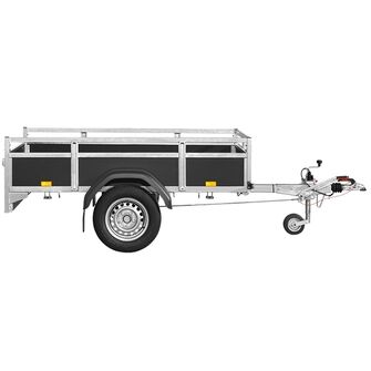 Saris Classic Wood Trailer - BSF100 - 1.000 kg. Traileren ses fra siden.