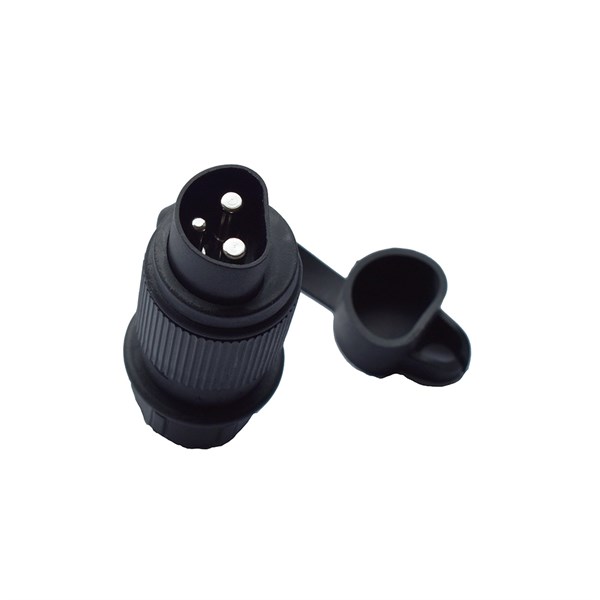 Trepolet strømstik - han