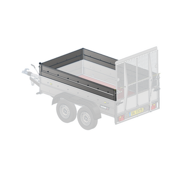 Variant ekstra sider stål 260 x 150 x 30 cm F1/F2 m/rampe - Variant