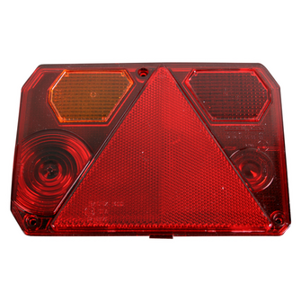 Baglygteglas Radex 6400 venstre m/tågelys - Variant