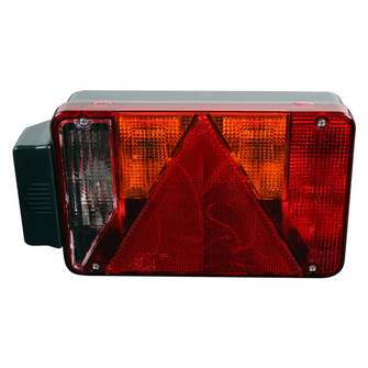 Baglygte Radex 5800 højre m/bak og nr. pladelys - Variant