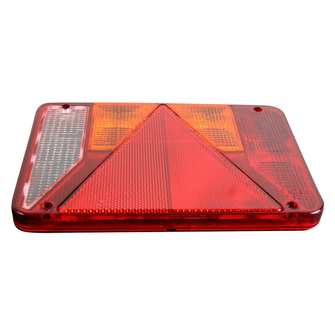 Baglygteglas Radex 5800 højre m/bak+ nr. pladelys - Variant