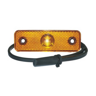 Sidemarkeringslygte 12V LED, gul for Variant I - Variant