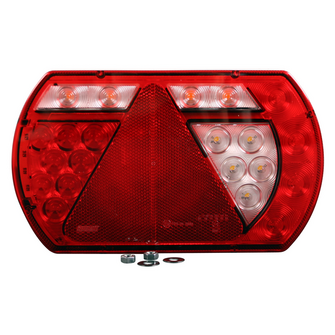 Baglygte h, LED - 6-pin, u/nr.plade lys - Variant