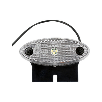 Posi.lygte hvid-LED m/gl. vinkel (Tyco stik) 600mm - Variant