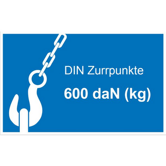 Lastsikring 600 daN / DIN zurrpunkte 600 daN - Variant