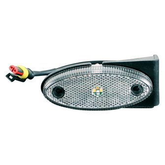 Positionslygte, hvid - LED m/ny vinkel (TYCO) - Variant