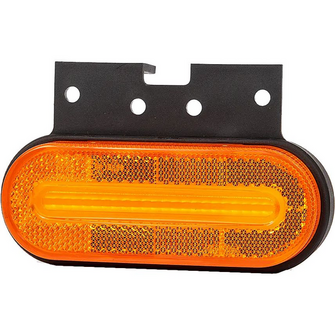 Sidemarkeringslygte FT-070, gul m. holder - Variant