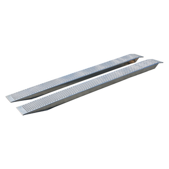 Kørerampe alu 250x26cm,lige m/tap f/ladet.,4000kg - Variant