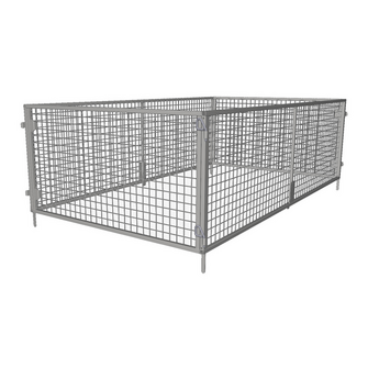 Netgitter 260x150x60 cm - ståltrailer 2024 - Variant