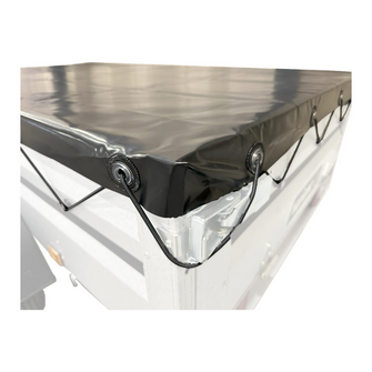 Flad presenning 220 x 130 cm sort - Variant