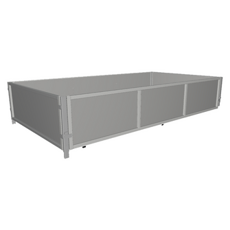 Pladesider komplet 60 cm. 17 TB, stål - Variant